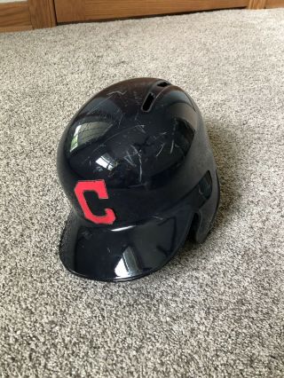 Brandon Guyer Game Helmet,  Cleveland Indians,  Ws G7,  Chicago Cubs,  Mlb Auth