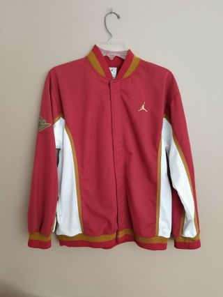 1990s Nike Air Jordan Vintage Jacket Boy Youth L 16 18 Stitched Letter Logo