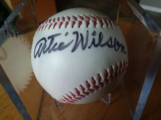 Signed Baseball,  Artie Wilson,  Negro Leagues,  York Giants,  Portland Beavers