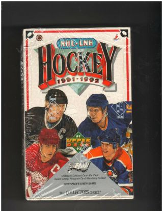 1991 - 92 Upper Deck Hockey 36 Pack Find The Hull Box