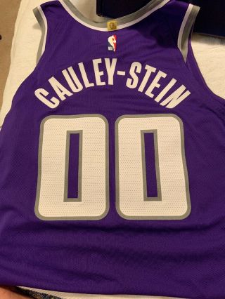 Game Willie Cauley - Stein 00 Sacramento Kings NBA Tip Off 2018 Jersey Worn 6