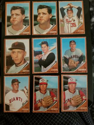 1962 Topps Baseball (101) With (30) High 