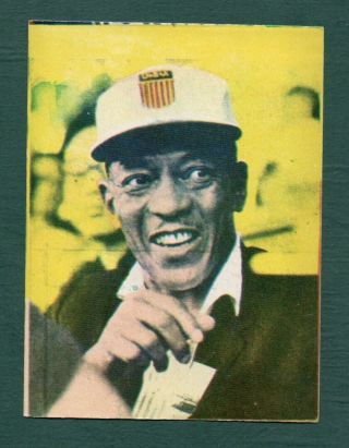 Jesse Owens 1965 Spanish Issue Crosal Xviii Olimpiada Tokio Olympic Issue