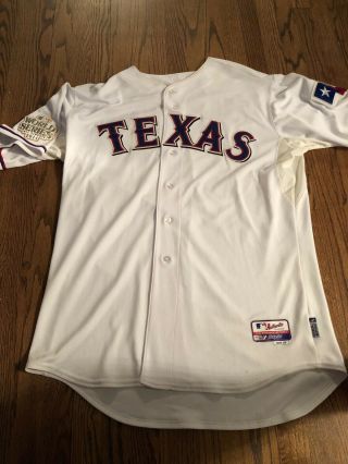 2011 Scott Feldman Texas Ranger World Series Game Jersey Unwashed