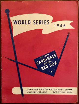 1946 World Series Program Sportsman 