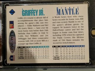 1994 Upper Deck Mickey Mantle & Ken Griffey Jr.  Dual auto 5