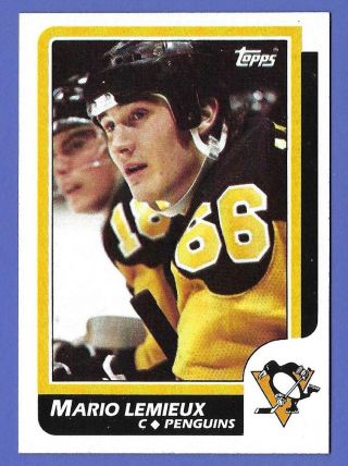Mario Lemieux - 1986 - 87 Topps 122