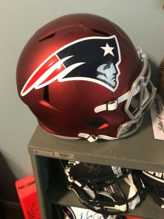 Tom Brady England Patriots Signed Autographed Full Size BLAZE Helmet TRISTAR 3