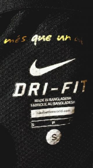 Barcelona FC Jersey Authentic Nike LFP UNICEF/Qatar Foundation (Black,  Small,  3) 6