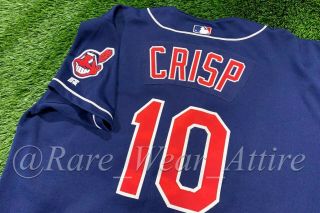 Mlb Jersey Coco Crisp Cleveland Indians Baseball Vtg Sz 52 Russell Athletic Rate