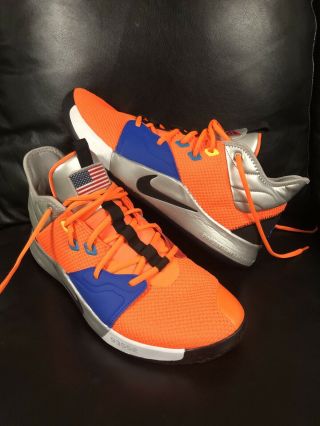 Paul George Game Issued Nike Pg 3 Nasa Pe Player Exclusive Promo Sample Shoes