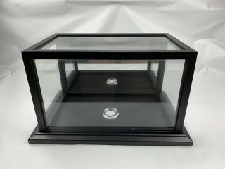 Michaels Wood Full Size Football Display Case With Mirror Back - Black