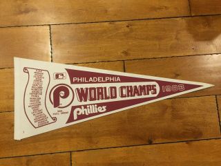 1983 Philadelphia Phillies Pennant Champs World Series 30 " Phantom Rare