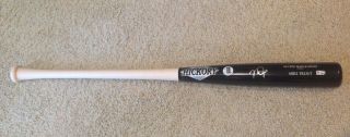 MIKE TROUT AUTOGRAPHED OLD HICKORY GAME MODEL BAT MLB AUTHENTICATION ANGELS MVP 5