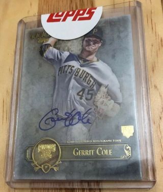 Gerrit Cole 2013 Topps Five Star Rc Auto 175/353 Astros Cy Young Sp Autograph