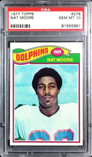 1977 Topps 278 Nat Moore Psa 10 Gem