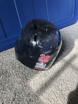 Mike Napoli Game Batting Helmet,  Ws Game 7,  Mlb Auth,  Cleveland Indians