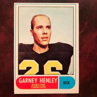 1968 O - Pee - Chee Opc Cfl Test Set Garney Henley 55 Tiger - Cats Exmint