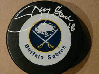 Danny Gare Buffalo Sabres Autographed Puck