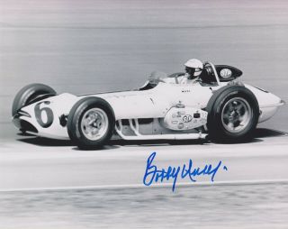 3x Indianapolis 500 Winner Bobby Unser Signed Indy 8x10 Race Photo