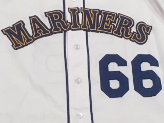 BAEZ size 44 2016 Mariners TBTC 1989 GAME Jersey Ken Griffey JR.  MLB HOLO 4