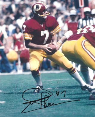Joe Theismann Signed 8x10 Photo Nfl Autographed Photograph Washington Redskins
