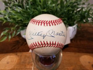 Mickey Mantle Signed Baseball Jsa Authenticated Autograph Sweet Spot