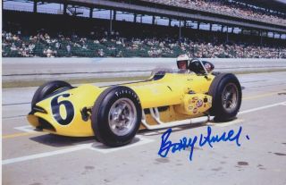 3x Indianapolis 500 Winner Bobby Unser Signed Indy 6x9 Race Photo