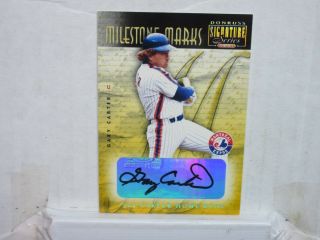 2001 Gary Carter Donruss Auto/autograph 099/213 1986 York Mets / Mont.  Expos
