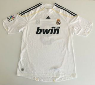 CRISTIANO RONALDO Real Madrid 2009/10 Home Football Shirt L Soccer Jersey ADIDAS 4