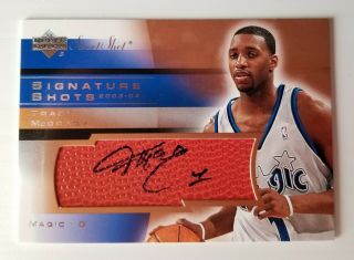 Tracey Mcgrady Upper Deck Signature Shots Auto Signed Basketball Card