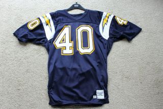 Gary Anderson 1987 San Diego Chargers Game Jersey,  MEARS LOA 2