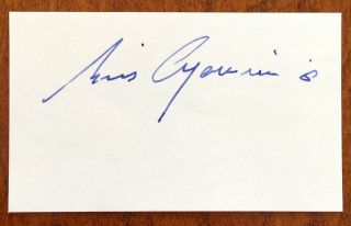 Luis Aparicio Autograph Cut Certified Chicago White Sox.  Hall Of Fame 1984