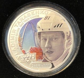 2017 Upper Deck Grandeur 1oz Silver Coin Hockey Vladimir Tarasenko 1457/5000