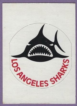 1972 - 73 O - Pee - Chee Team Logos 23 Los Angeles Sharks Sp