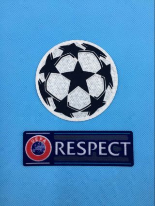 Ucl Uefa Champions League Respect Star Ball Patch Badge Parche Flicken - S - 0003