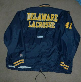 Delaware Fightin Blue Hens Lacrosse Game Worn Boathouse Jacket 2xl 41