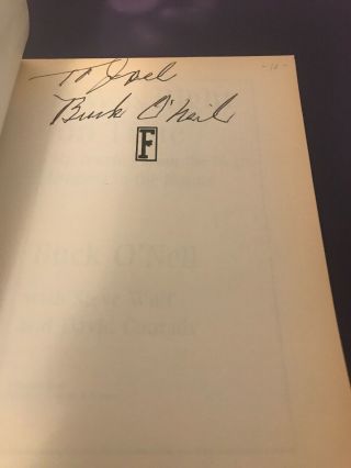 I Was Right on Time by Buck O ' Neil - Signed Negro Leagues 2