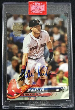 2019 Topps Archives Signature Series Autograph Auto /10 Ian Kinsler 2018 Topps