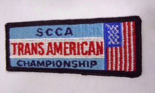 Vintage Scca Trans - Am Championship Embroidered Iron - On Patch 4 " Road Racing