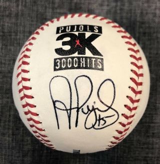 Albert Pujols Signed Mlb Baseball Custom (not Publicly) Foundation Auto