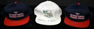 Mickey Mantle Golf Hat SIGNED by Gumpert Longberg 1955 Erskine & Jets Helmet (4) 2