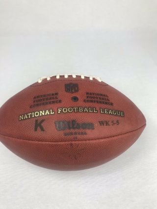 Game Ball Marked 5/5 Game Wilson NFL BCA Breast Cancer Game Football Pink K Ball 2