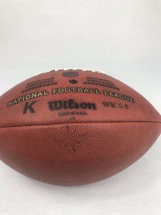Game Ball Marked 5/5 Game Wilson NFL BCA Breast Cancer Game Football Pink K Ball 3