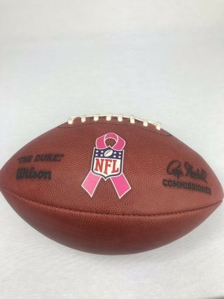 Game Ball Marked 5/5 Game Wilson NFL BCA Breast Cancer Game Football Pink K Ball 4