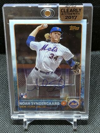 2017 Topps Clearly Authentic Noah Syndergaard Rc Encased Auto Sp 3/135 Mets
