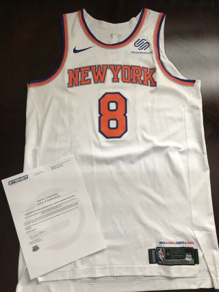 Michael Beasley 2017 - 18 York Knicks Game Worn Jersey W/ Steiner Sports