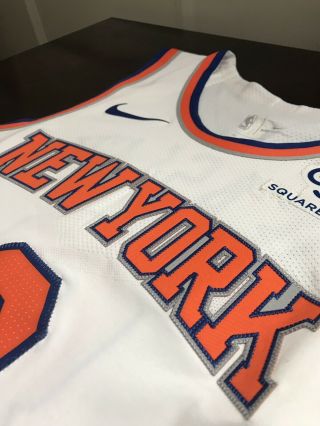 Michael Beasley 2017 - 18 York Knicks Game Worn Jersey w/ Steiner Sports 4