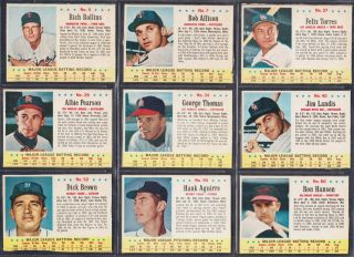 1963 Post Cereal - 26 Different - Vg - Ex - 40 Small Tear - Many Quite