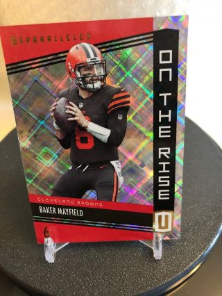 2019 Unparalleled 5 Baker Mayfield Inserts On The Rise And Thrill Of Victory